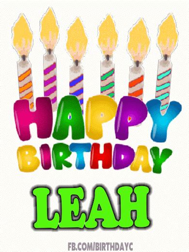 Happy Birthday Leah Birthday Greeting Birthday Kim