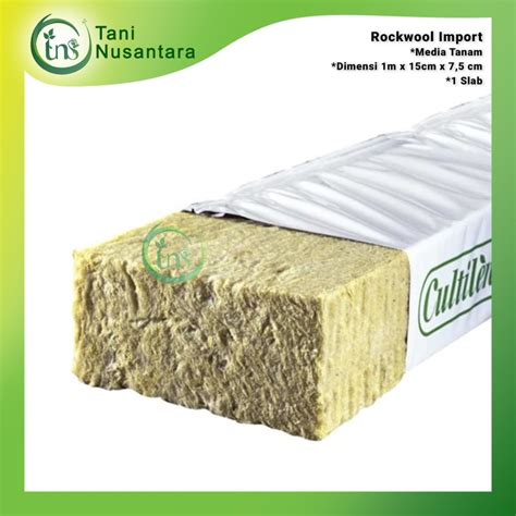 Media Tanam Hidroponik Rockwool Cultilene Slab Tani Nusantara