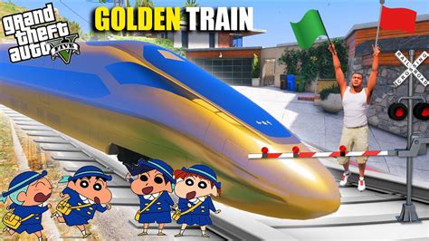 Franklin Stolen Golden Bullet Train For Shinchan Ride First Time In