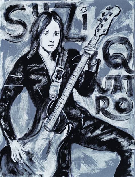 Suzi Quatro Painting By Andrejs Bovtovi S Saatchi Art