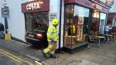 Westerham Costa Coffee car crash witnesses describe moment vehicle ...