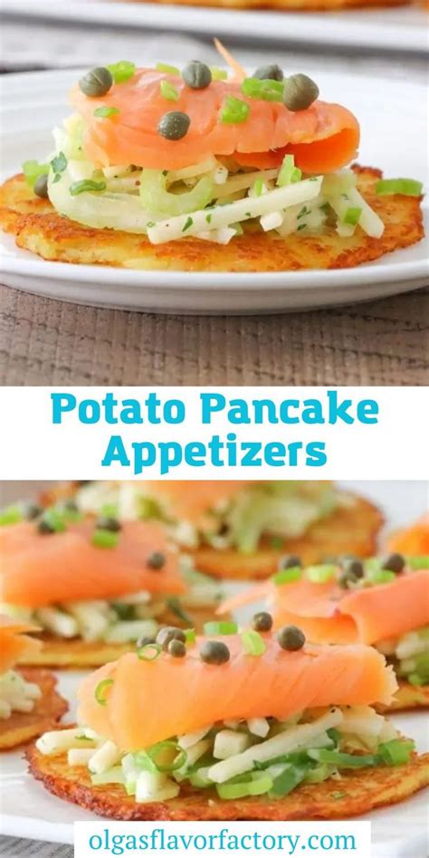 Potato Pancake Appetizers Recipe In 2023 Appetizer Ingredients