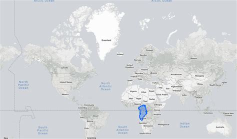 Did you know? Africa is 14 times bigger than Greenland! - Flytrippers