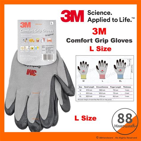 100 Ori3M Comfort Grip Glove 3m Glove Glove Safety Work Latex