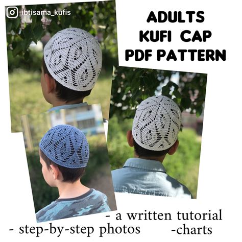 Adults Cotton Skull Cap Kufi Pdf Crochet Pattern On English Inspire