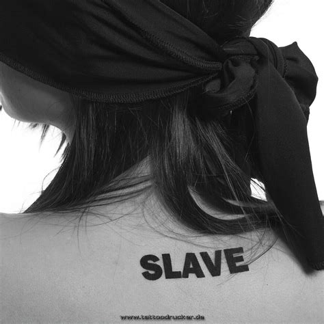 5 X Slave Tattoo Logo In Schwarz Sexy Kinky Fetish Tattoo 5 のebay