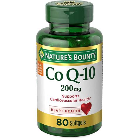 Natures Bounty Coenzima Q Mg Ayuda A La Salud Cardiovascular