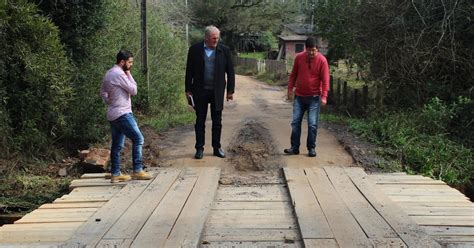 Reconstrução da ponte na Estrada Major Marcirio de Souza Carpes em