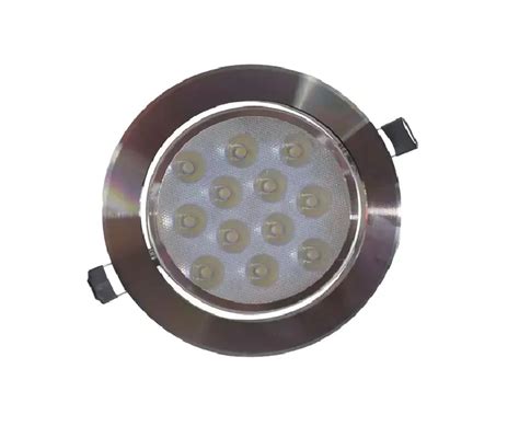 Empotrado Plafon Led 12w Spot Bote 12 Cm Satinado Luz Blanca