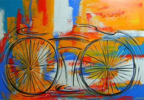 Pintado A M O Quadro Bike X Cod Katia Almeida Pinturas Em