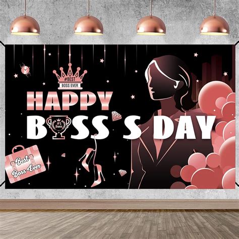 $2/mo - Finance Happy Boss's Day Banner Backdrop Decorations, Best Boss ...