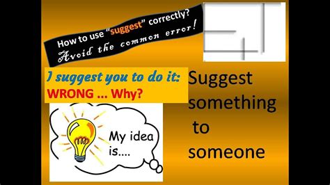 Suggest How To Use The Word Suggest Correctly Common Errors In Use Of