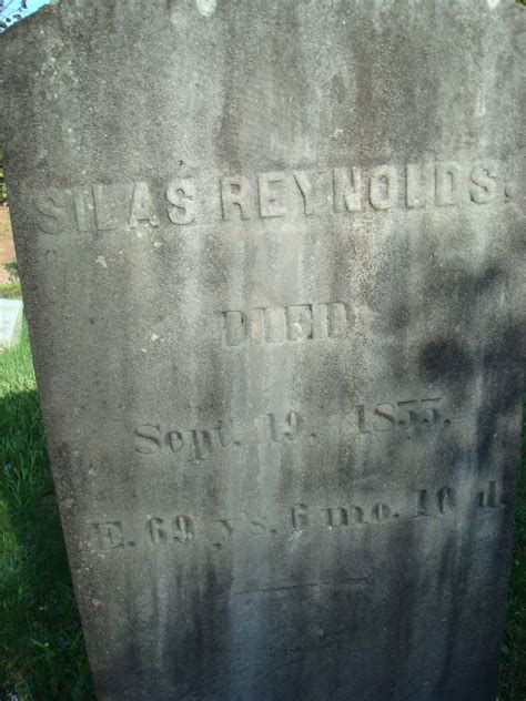 Silas Reynolds 1786 1855 Find A Grave Memorial