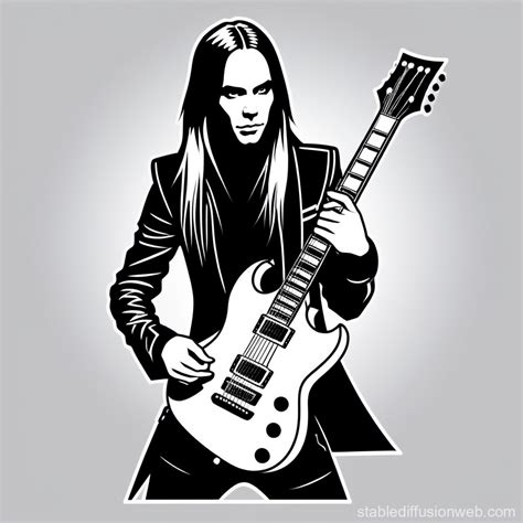 Alexi Laiho With Guitar Prompts Stable Diffusion Online