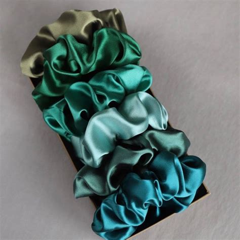 Jual Scrunchie Silk Ikat Rambut Satin Tali Rambut Satin Cepol