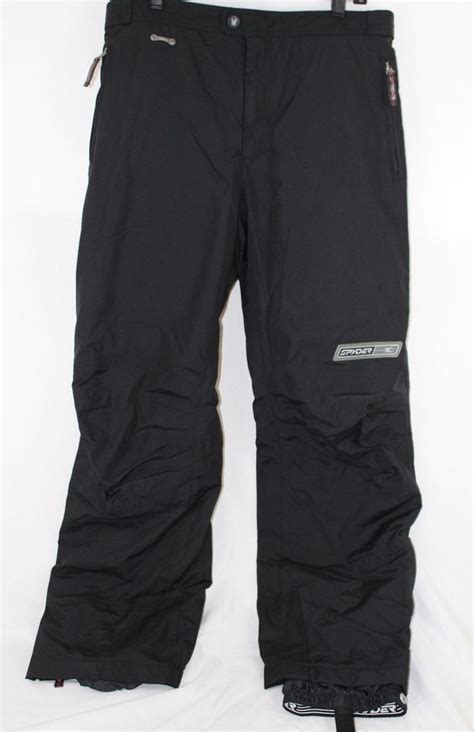 Spyder Black Snow Ski Pants Mens Xl Thinsulate Insulation Waterproof