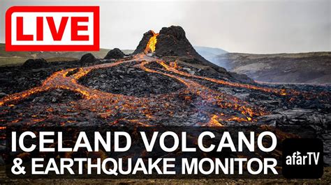 Live Volcanic Eruption In Iceland Youtube