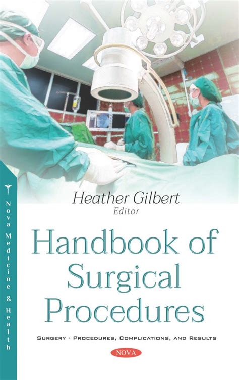 Handbook Of Surgical Procedures Nova Science Publishers