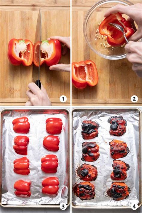 How To Roast Red Peppers Easy Tutorial Feel Good Foodie