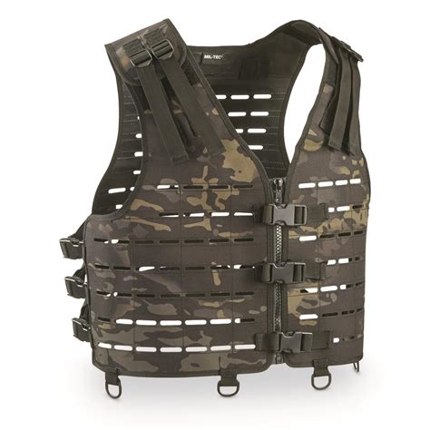 Mil Tec Military Style Lightweight Laser Cut Vest 700836 Tactical