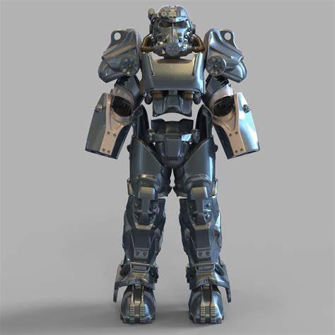 T 60 Fallout Power Armor Wearable Full Body With Helmet 3d Model 3d Printable Cgtrader