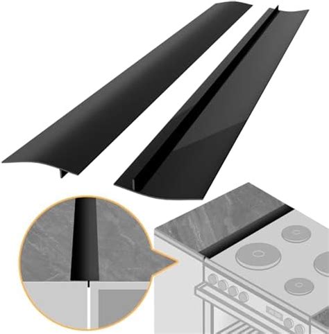 Casaculina Silicone Stove Gap Covers 2 Pack Heat Resistant Stove Guard Between