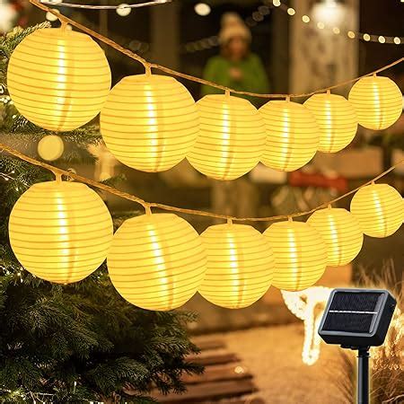 Salcar M Solar Lampion Lichterkette Au En Led Licht Laterne