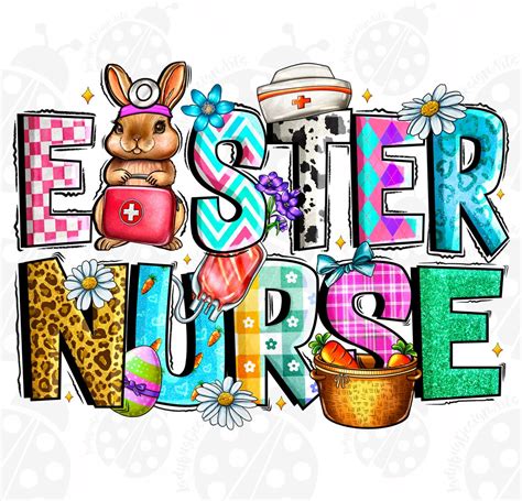 Easter Nurse Png Sublimation Design Download Happy Easter Day Png