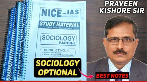 Sociology Optional Notes Review Praveen Kishore Sociology Notes