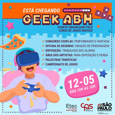 Cultura Geek Tema De Evento Em Etec Da Capital Nesta Quinta Centro