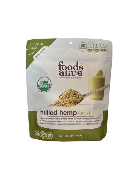 Organic Hulled Hemp Seed Circle A Farms