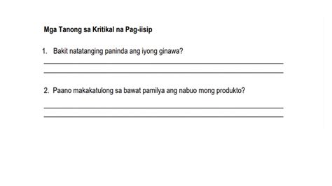 Epp Melc Based Q W Modyul Nakapagbebenta Ng Natatanging Paninda