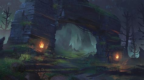 Forest Ruins: Concept Art Process , Jordan Grimmer on ArtStation at ...