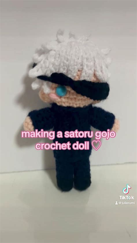 Satoru Gojo Amigurumi Doll In 2024 Crochet Projects Crochet Diy