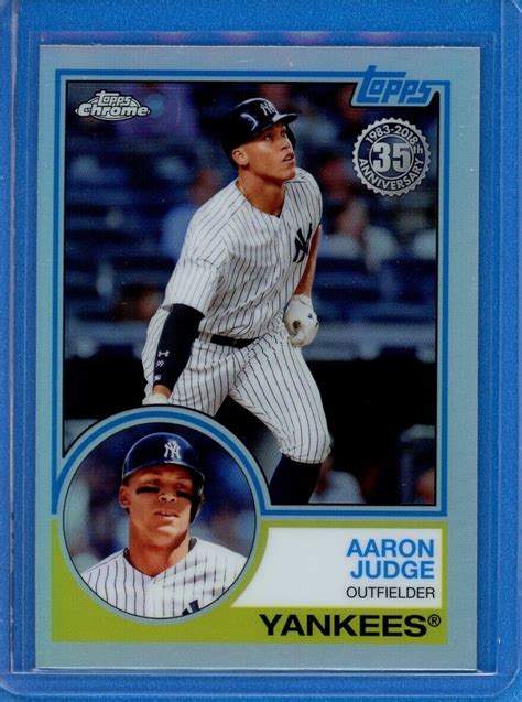 2018 Topps Chrome 1983 Topps Refractor 35th Anniversary 83T 1 Aaron