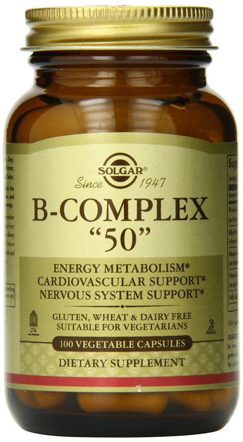 Solgar Formula Vitamin B Complex Vegetable Capsules Vegicaps