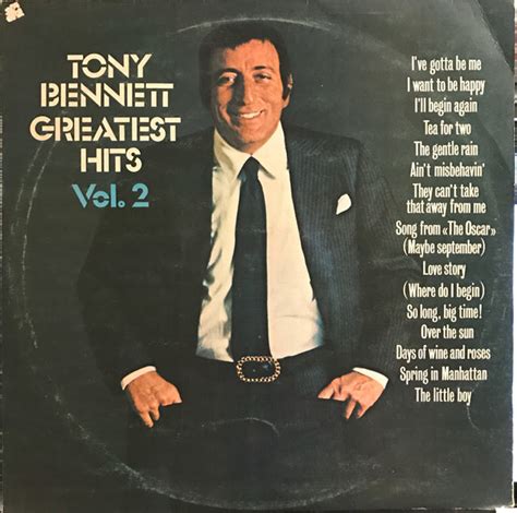 Tony Bennett Greatest Hits Vol 2 Vinyl Lp Compilation Stereo