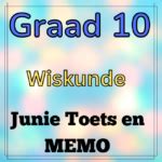 Graad Wiskunde Junie Vraestel Toets En Memo Teacha