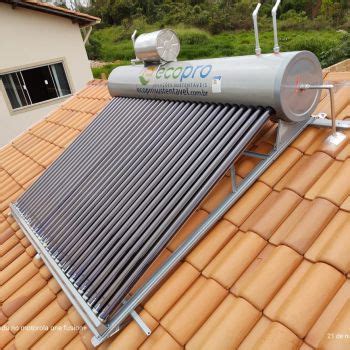 Aquecedor Solar Acoplado Tubos Litros A O Gold Ecopro