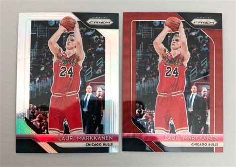 Lauri Markkanen Prizm Silver Ruby Wave Card Lot Free