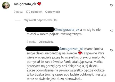 Ma Gorzata Ostrowska Kr Likowska Skomentowa A Nagranie Syna