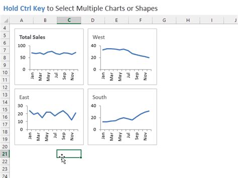 How To Copy And Align Charts And Shapes In Excel