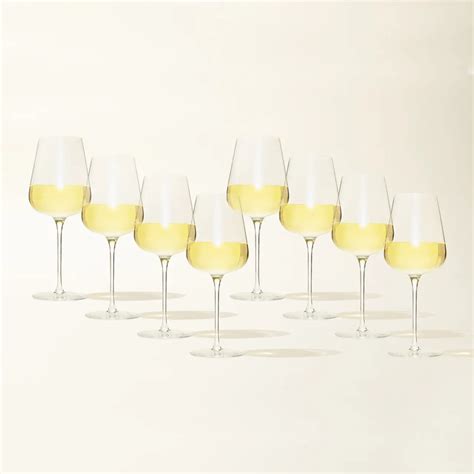 Crystal White Wine Glasses - Made In