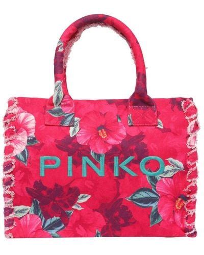 Pink Pinko Tote Bags For Women Lyst