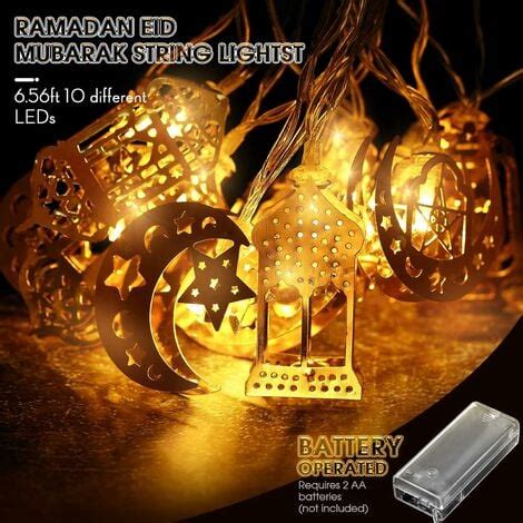 Guirlande Lumineuse Eid Al Adha 6 56 Feet Lampe Lanterne à 10 LED d