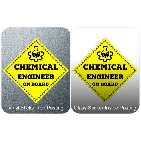 Chemical Engineer On Board Car Sticker Akshar Creative Enterprise