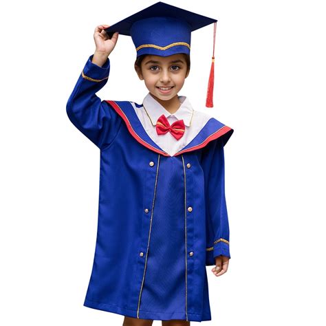 Kids Boys Girls Preschool Kindergarten Graduation Gown Cap Set With ...