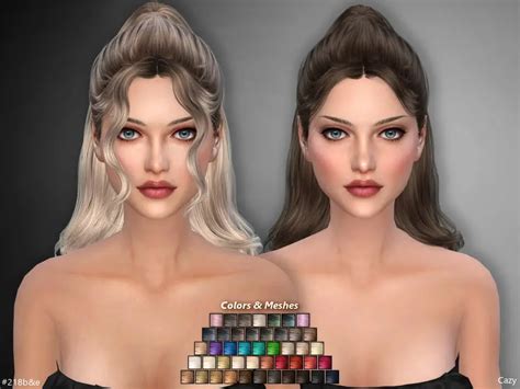 Hairstyles Set By Cazy The Sims Resource Sims 4 Hairs