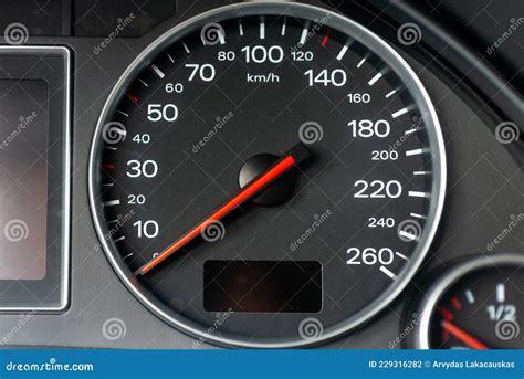 Compteur De Vitesse Dans Une Voiture Tableau De Bord De Voiture