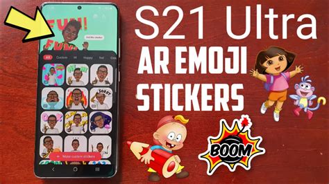 Samsung Galaxy S21 Ultra Ar Emoji Stickers Make Custom Stickers And Create S Video For Aod